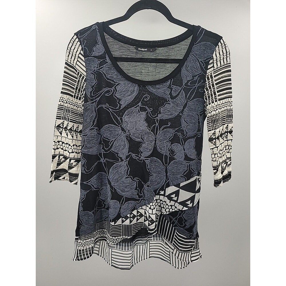 Desigual Respeto Top Sz S Boho Indie Bohemian